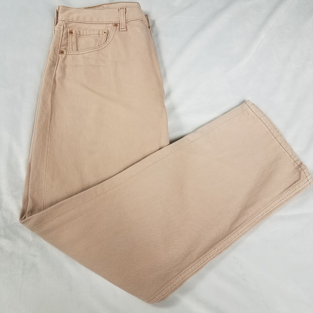 Levi's 501 Coral/Salmon Pink Jeans